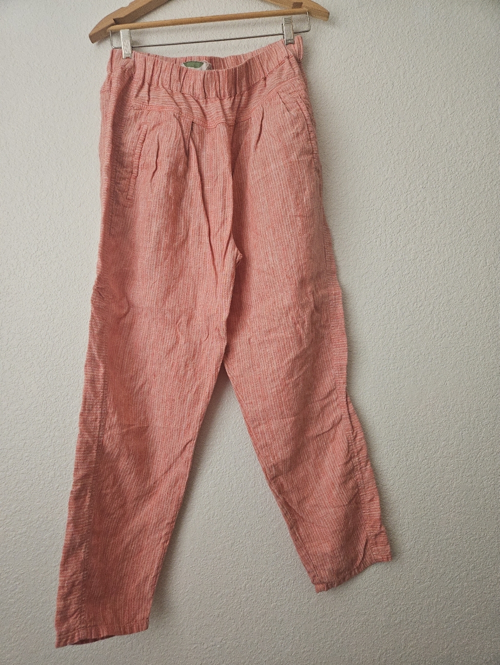 anthropologie 100% linen pant, small